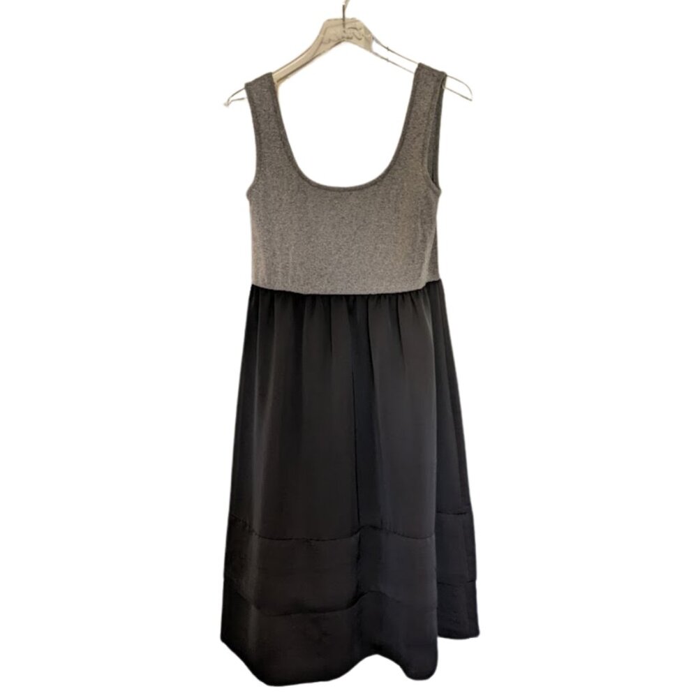 Mossimo Mixed Material Midi Stretch & Silky Midi Dress - XL